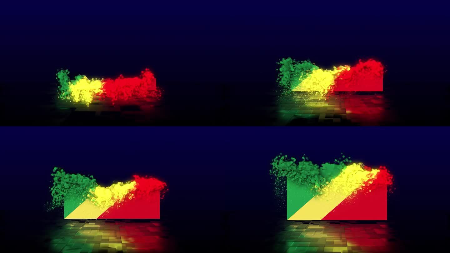 刚果共和国国旗背景