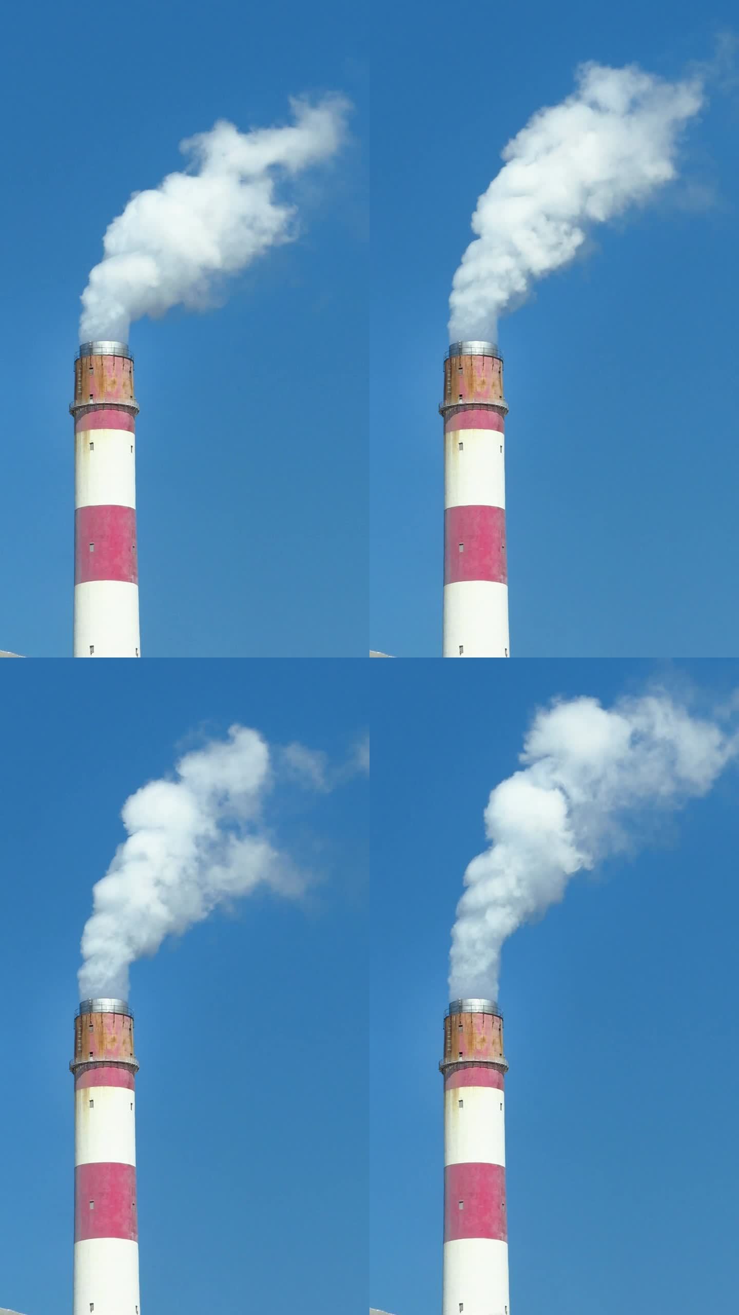 电厂烟囱排放烟气
