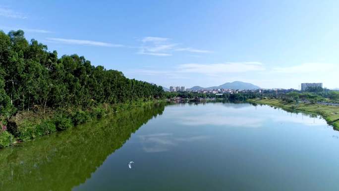 4K 惠安黄塘溪在水一方风景航拍