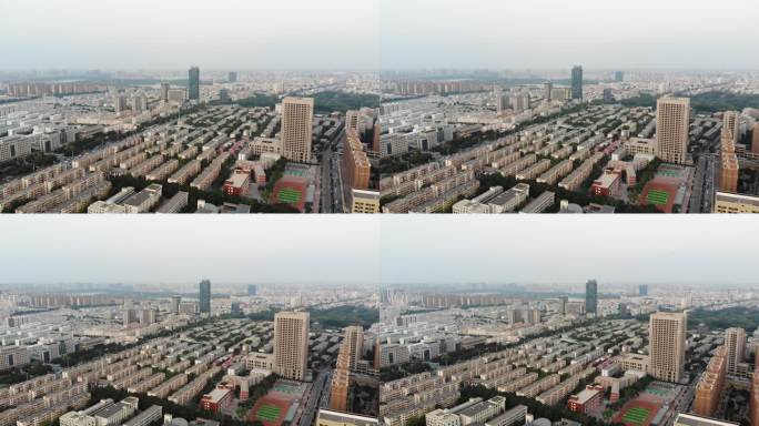 宁夏银川市市区航拍北京路大世界4K宣传片