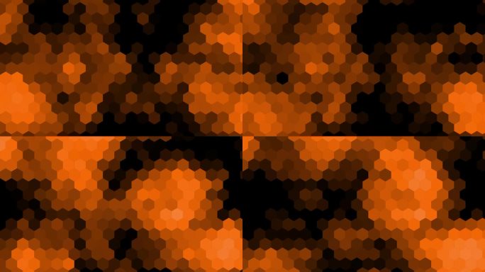 橙色六角形蜂巢结构的抽象背景