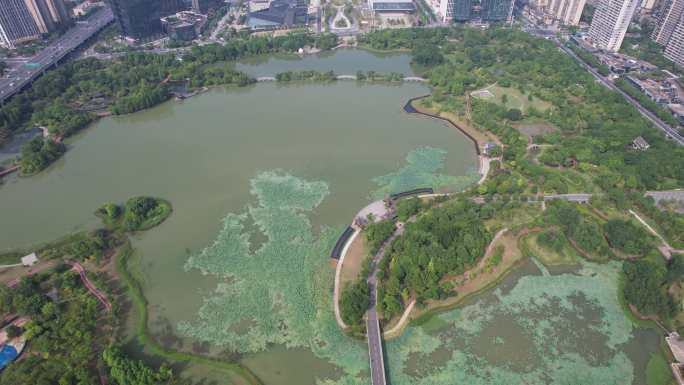 江苏赣州城市中央公园航拍 (2)