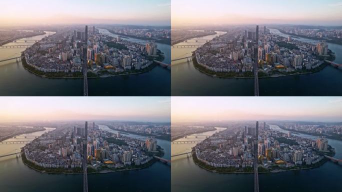 航拍广西柳州城市风光宣传片