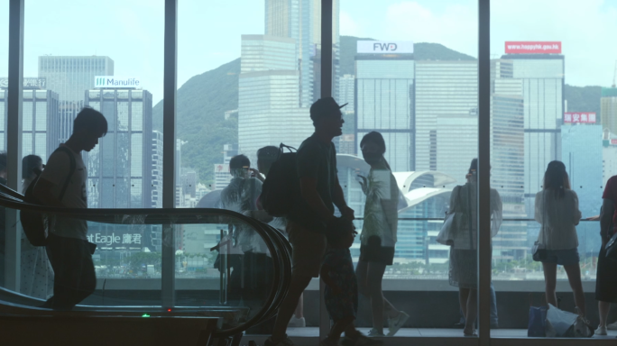 香港空镜 电影感  城市空境