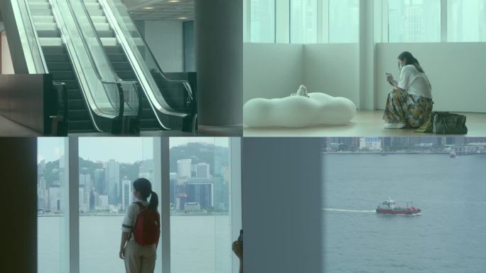 香港空镜 电影感  城市空境