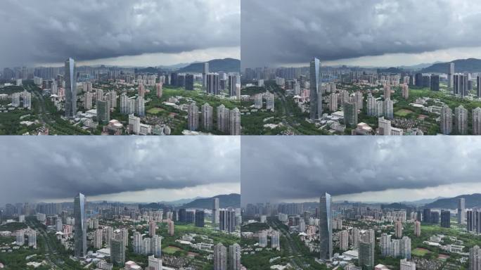 深圳南山区台风暴雨极端天气