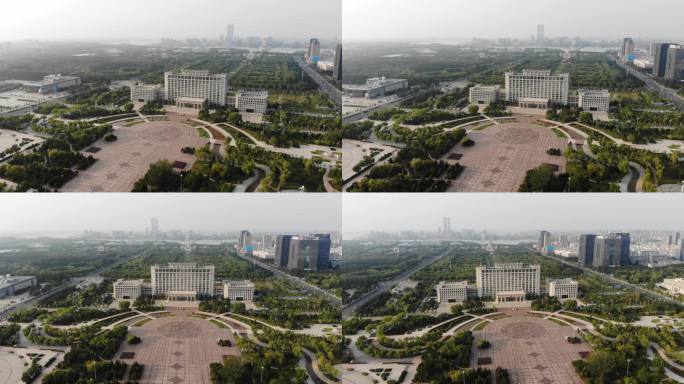 宁夏银川市市区航拍北京路4K宣传片