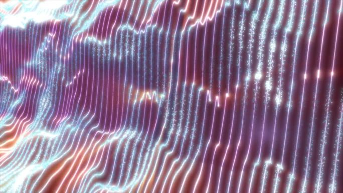 环状能量波从粒子发光明亮神奇的抽象背景