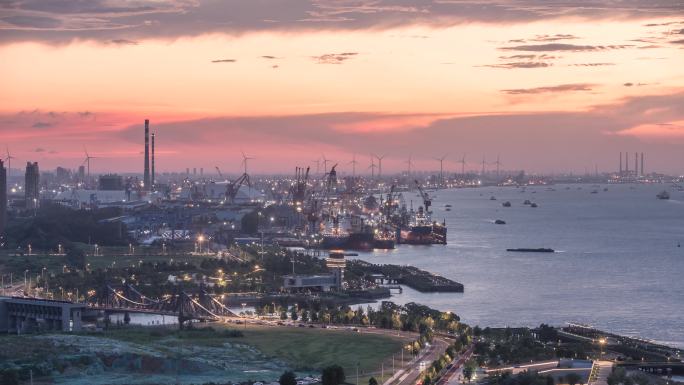 江阴港口夜景