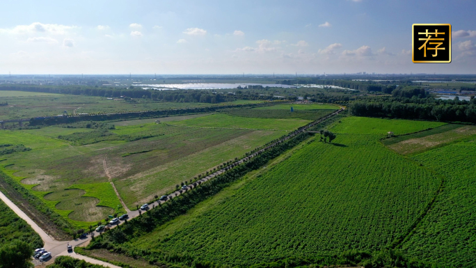 航拍台安城市展示 鞍山台安县风景