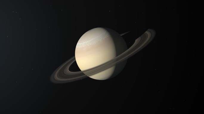 4K写实太阳系土星带行星环