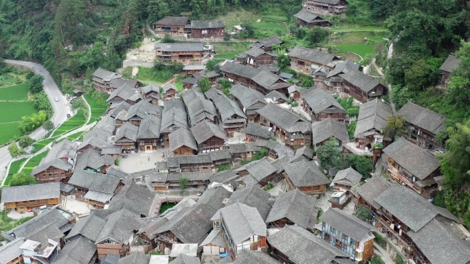 贵州雷山县朗德苗寨景区