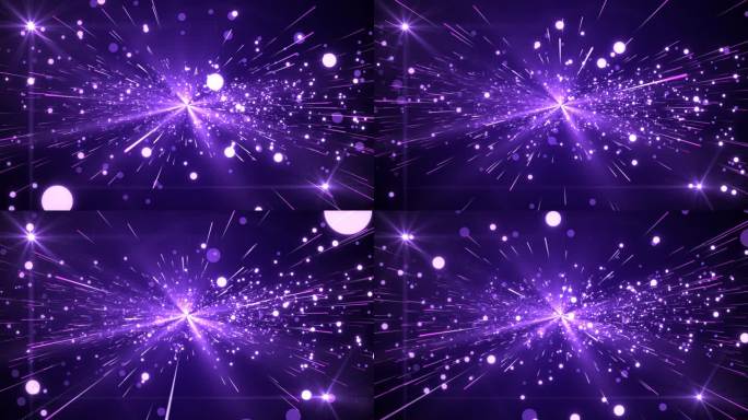 【原创】空间感紫色浪漫粒子穿梭背景视频