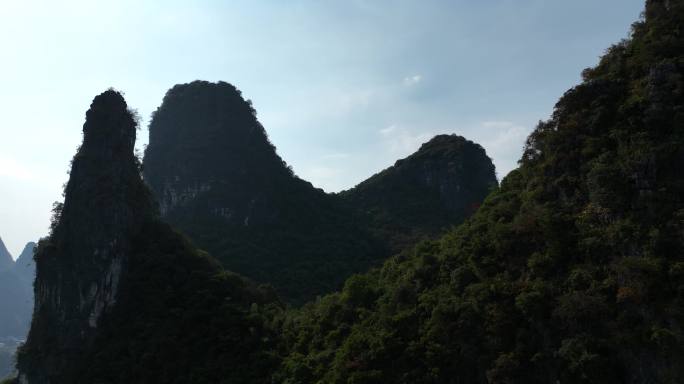 桂林山水原创视频桂林阳朔甲天下景区航拍