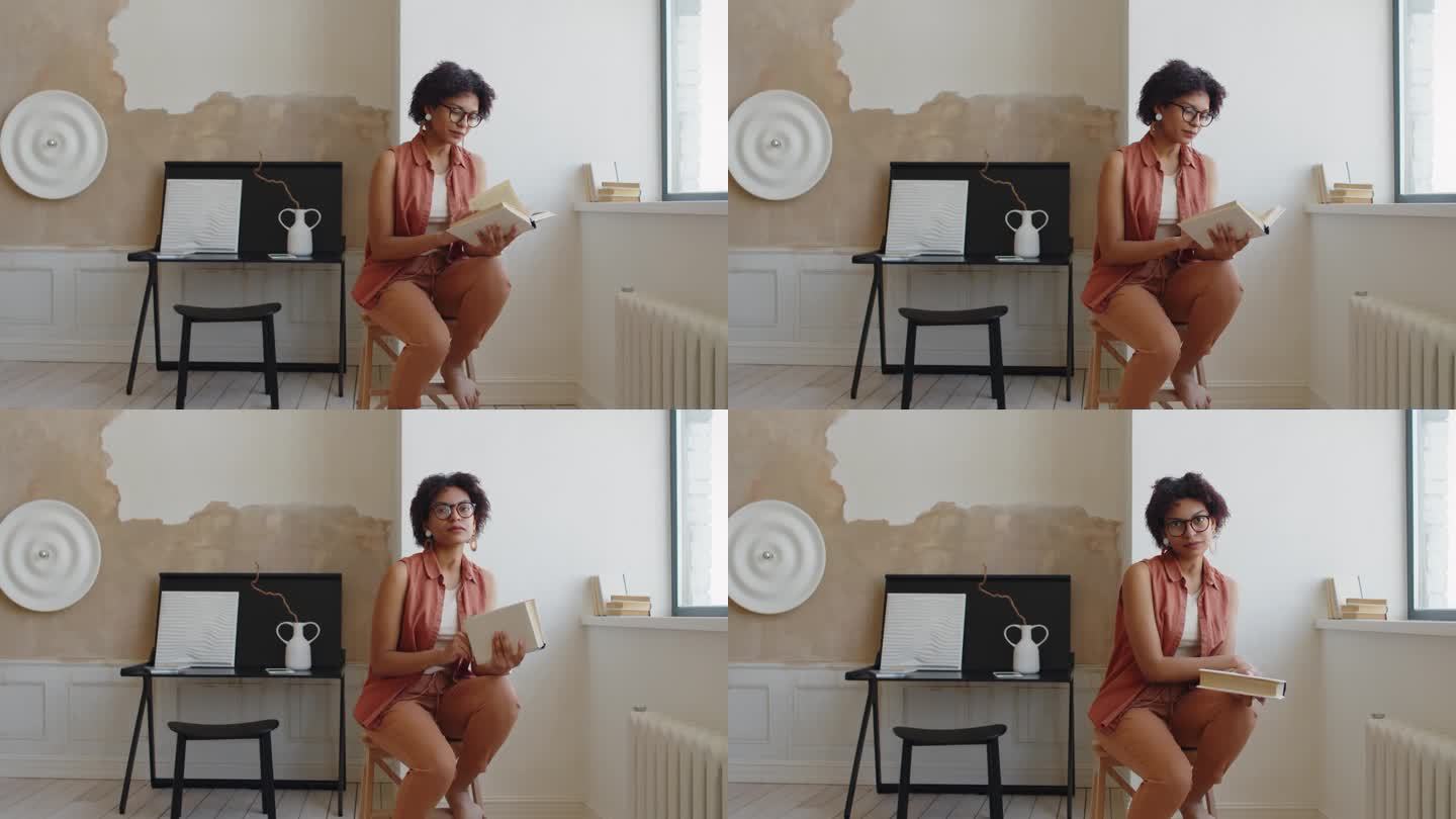 《优雅之家》中混血女性室内设计师的肖像