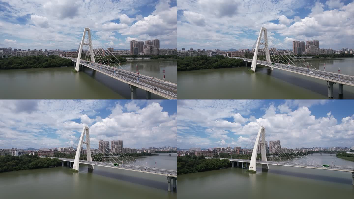 江西赣州飞龙大桥航拍 (3)