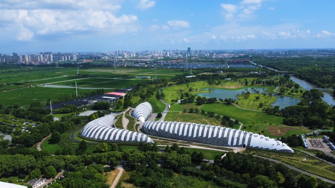 上海辰山植物园航拍