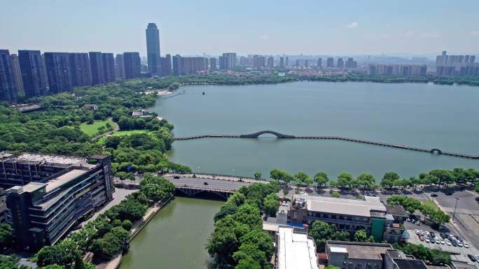 柯桥瓜渚湖 柯桥城市大景