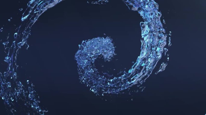 C4D水流效果