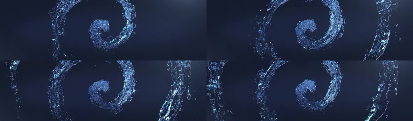 C4D水流效果