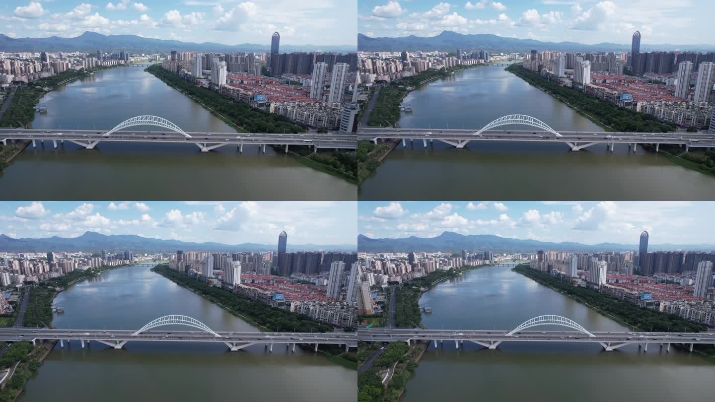 江西赣州章江大桥航拍 (4)