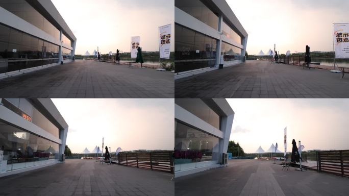 天府绿道环城绿道锦城绿道公园湖边骑行散步