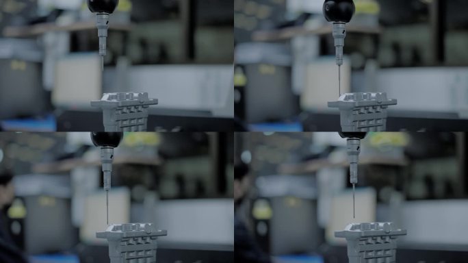 工业工厂用三坐标测量机检测汽车铝制零件尺寸