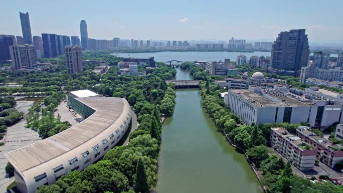 柯桥瓜渚湖 柯桥城市大景