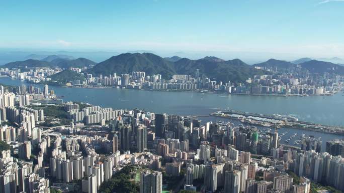 【正版素材】香港航拍大气镜头