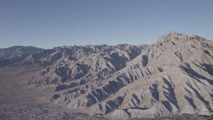 宁夏银川市贺兰山东麓壮阔贺兰山脉航拍