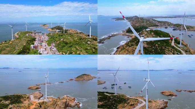 风车 海上风电场 新能源 风力发电