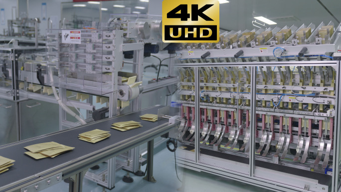 4K面膜生产车间视频素材
