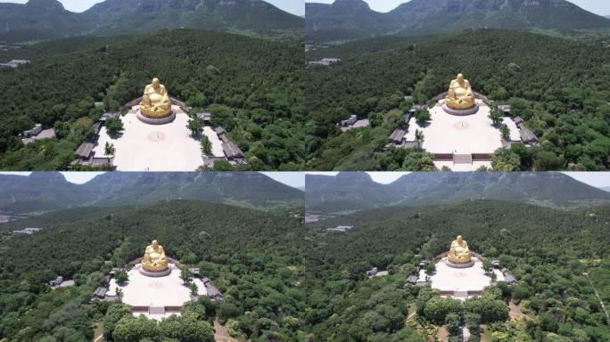 山东济南千佛山4A景区航拍