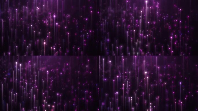 紫色粒子丝线升起与飘舞背景