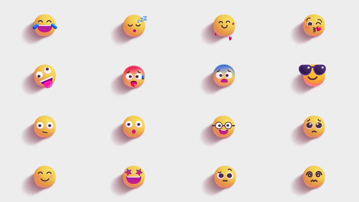 多款3D表情包动画视频工程1（带通道）