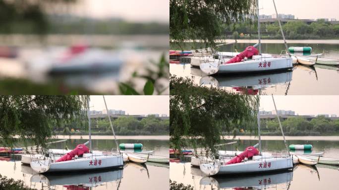 天府绿道环城绿道锦城绿道公园湖边骑行散步