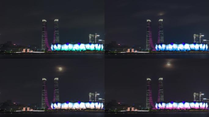 杭州之门超级月亮