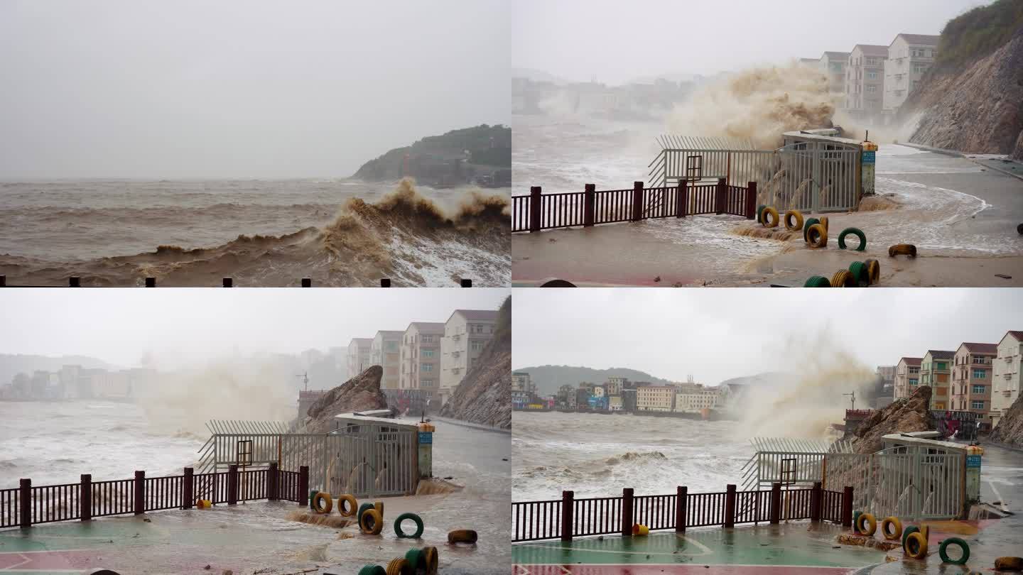 台风，台风天气，石塘半岛狂风大雨交加