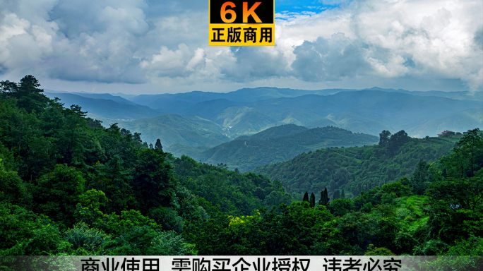 6K 远山高山云雾