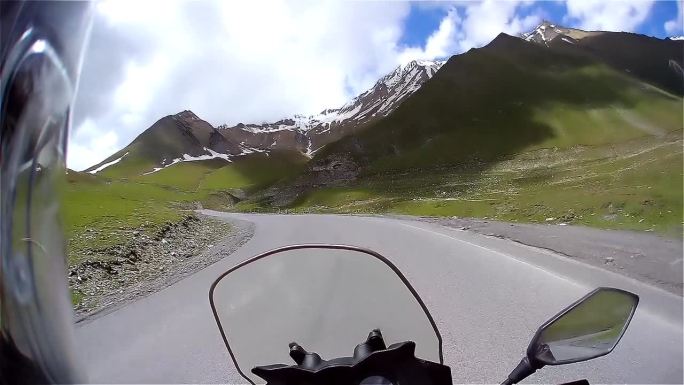 骑摩托车的山路，格鲁吉亚旅游pov