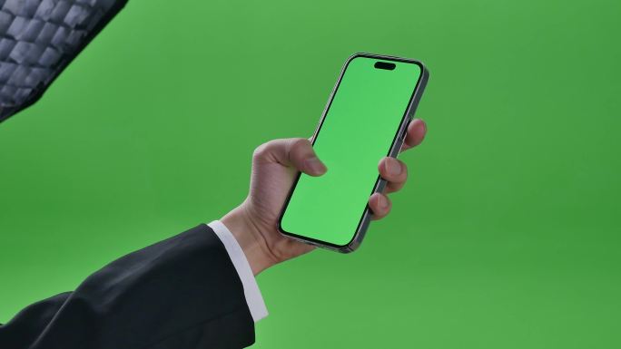 4k手机绿慕特写绿幕素材特写操作商务办公