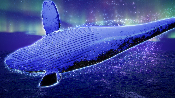 梦幻鲸鱼裸眼3D飞翔