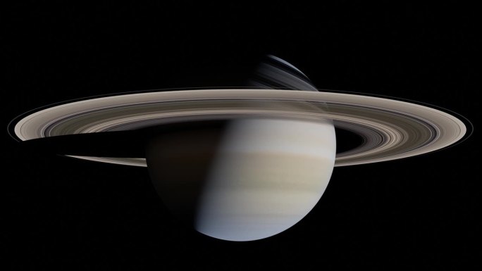 土星太空宇宙土星动画视频素材
