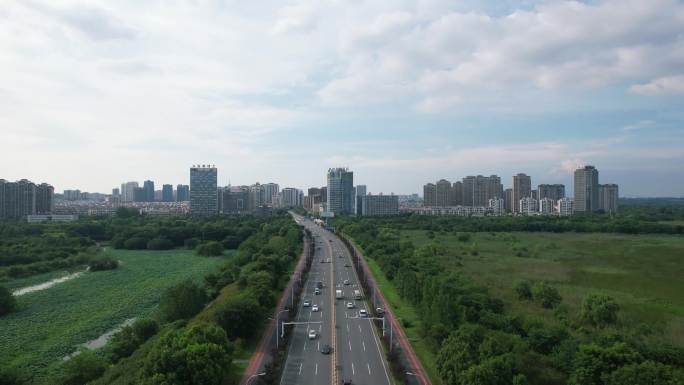 池州绿色城市航拍