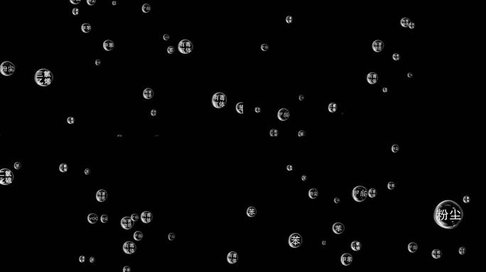 室内甲醛有害气体漂浮物泡泡带通道