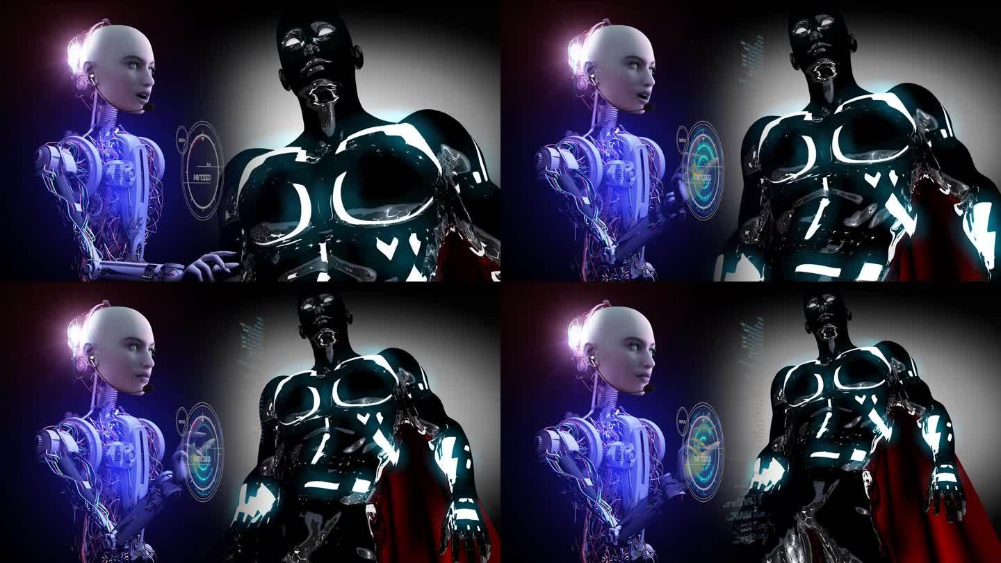 人工智能机器人编码超级英雄