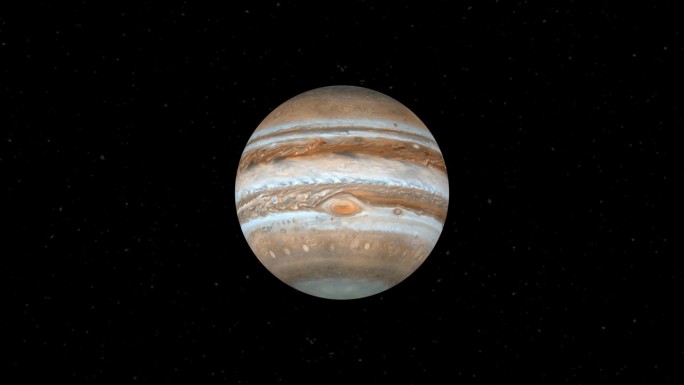 木星3D动画，高质量渲染，60帧/秒。