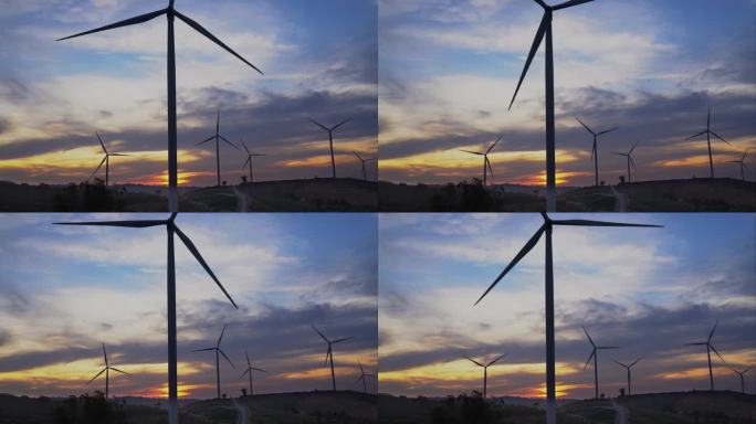 泰国的风力发电厂。
