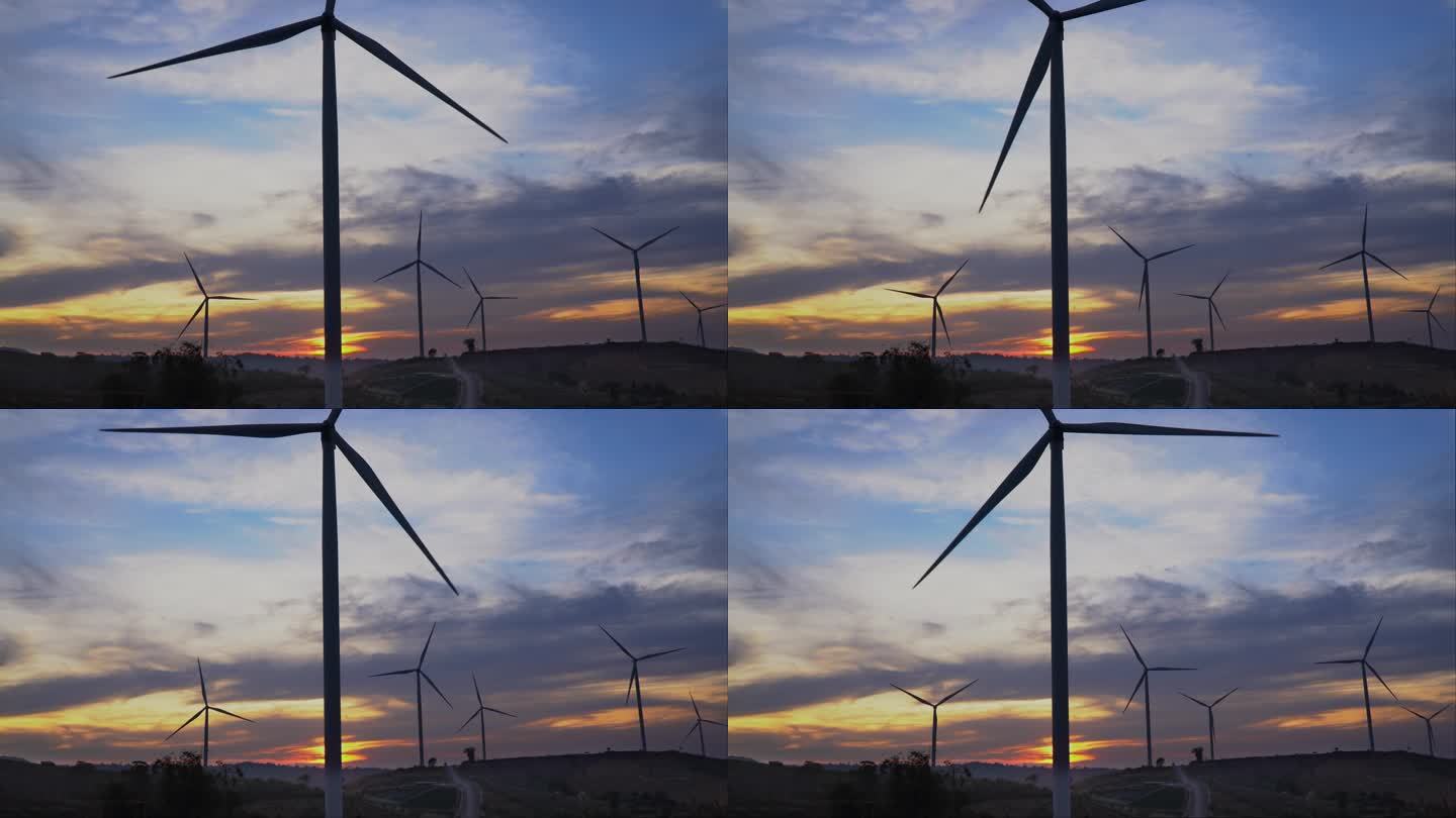 泰国的风力发电厂。