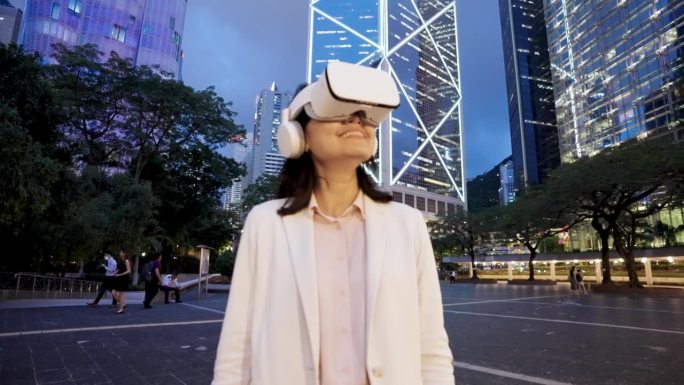 香港智慧城市、加密货币城市和VR眼镜